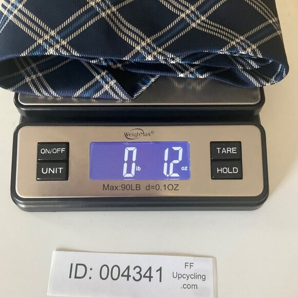 Lauren Ralph Lauren Blue Plaid Silk Tie Made In USA Classic Old Money Preppy - Picture 7 of 7